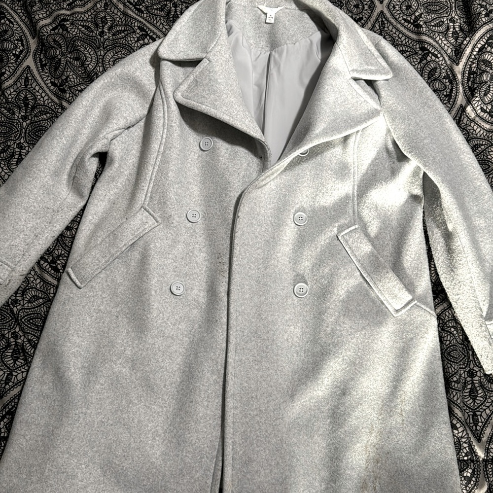 Time & Tru light gray peacoat size XL